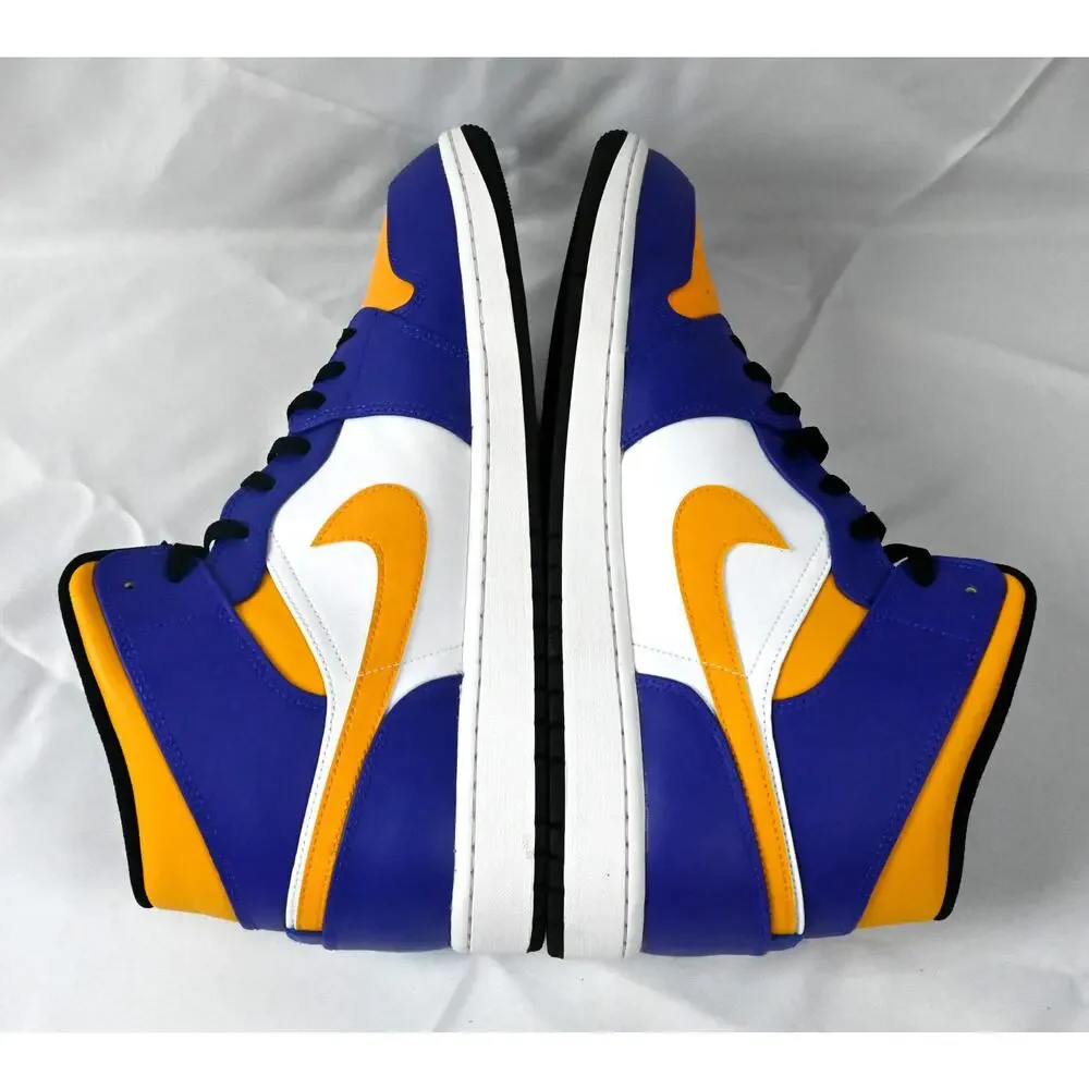 Air Jordan 1 Mid Lakers/LSU! Men's 15 DQ8426-517 W/Box